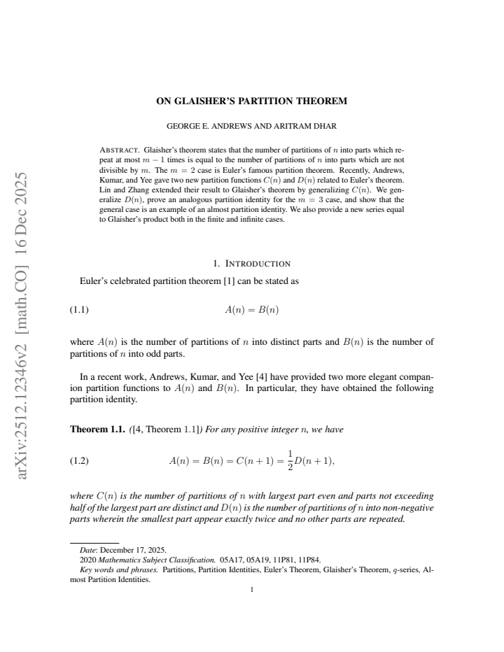 First page