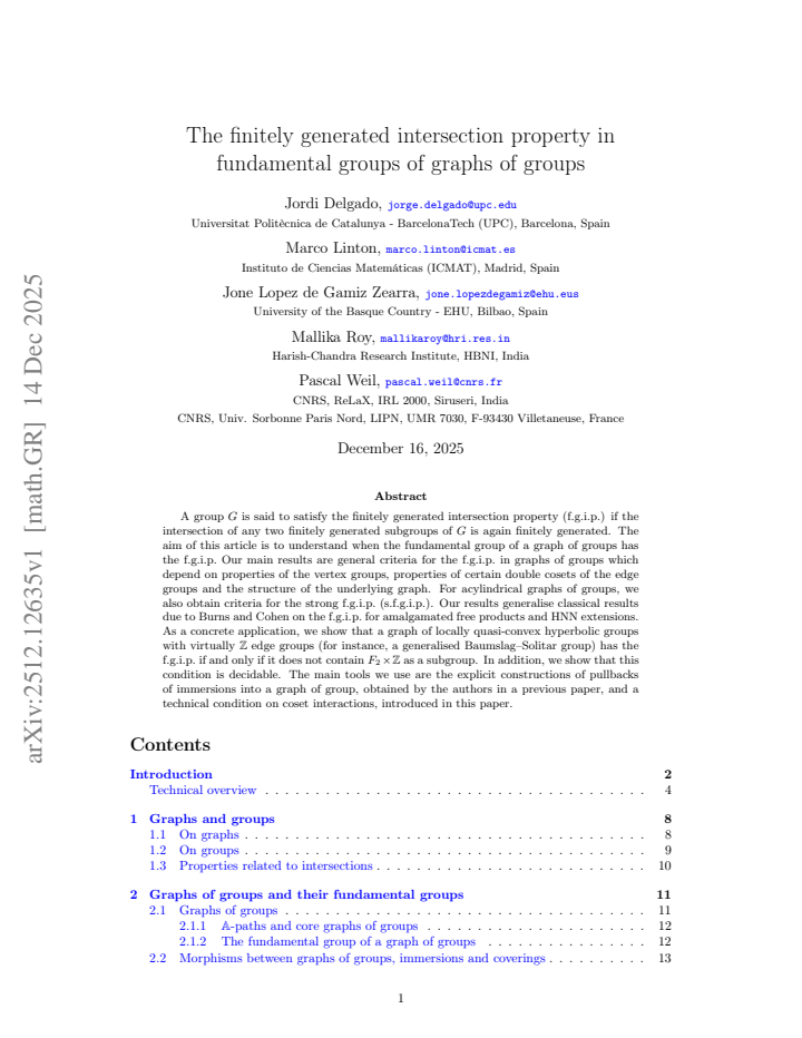 First page