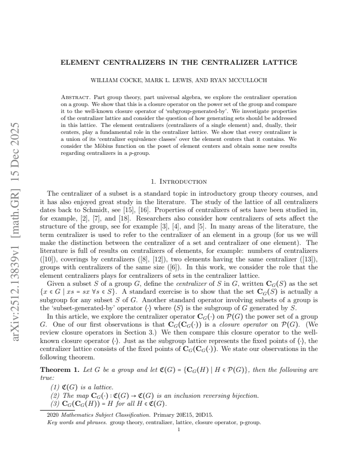 First page