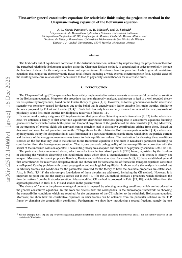 First page