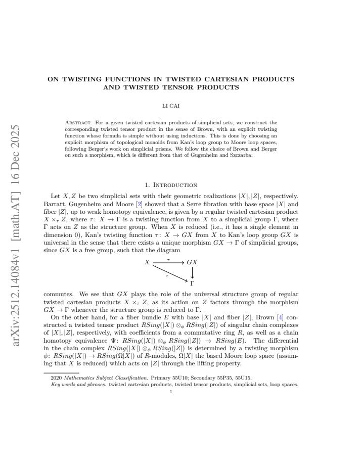 First page