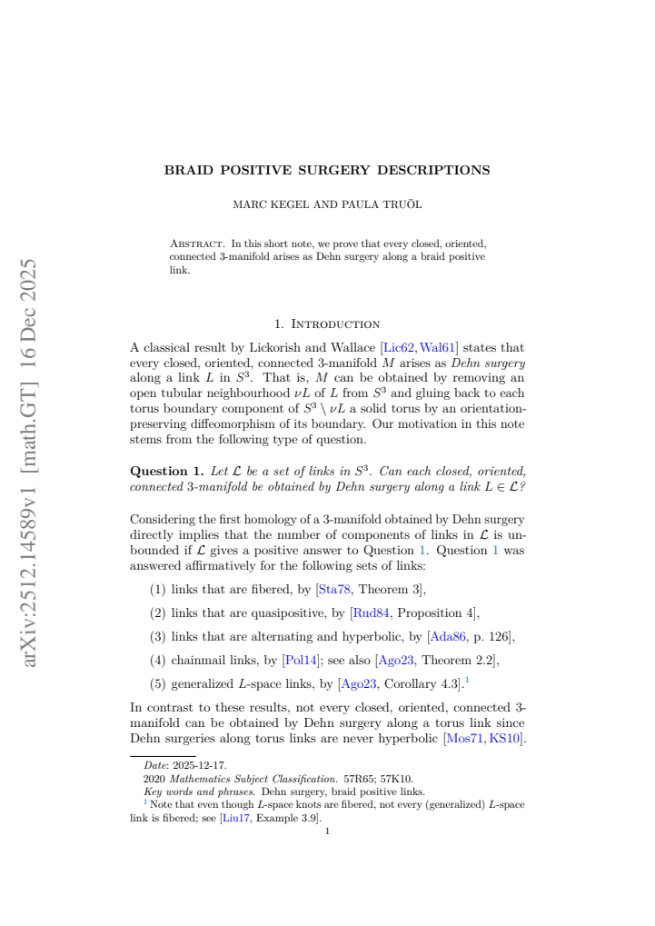 First page