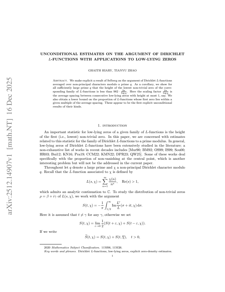 First page