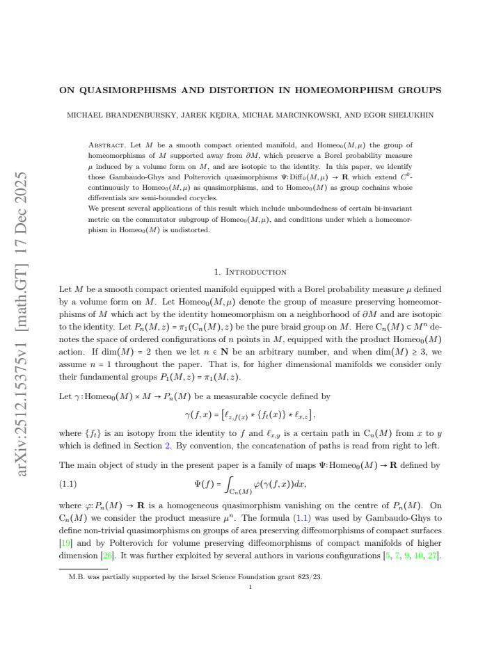 First page