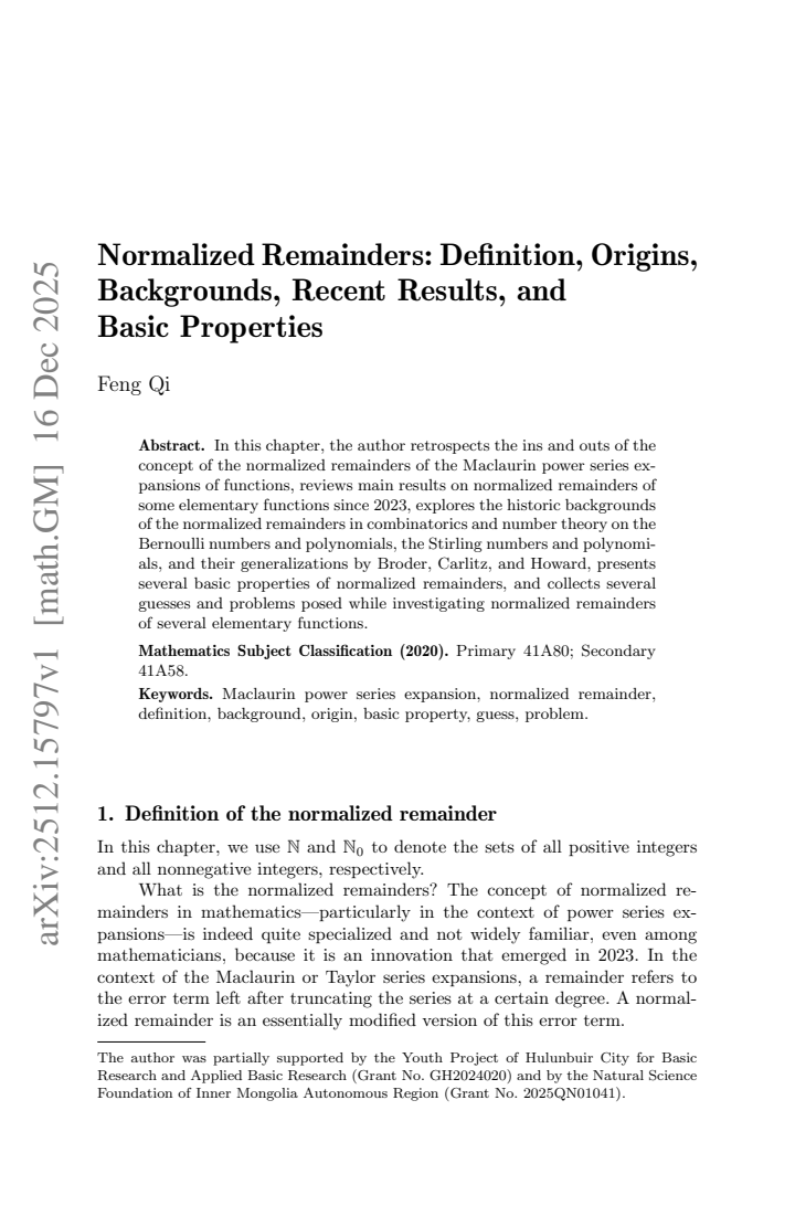 First page
