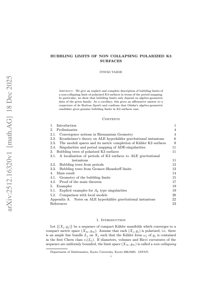 First page