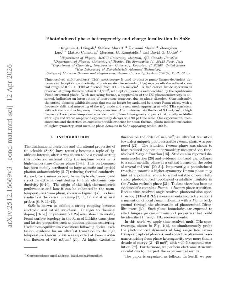 First page