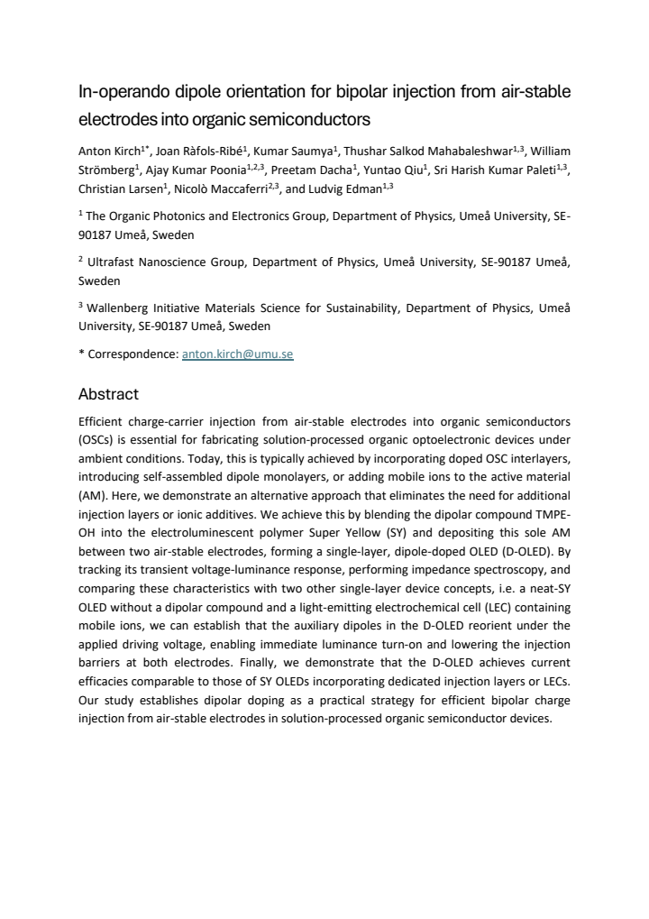First page