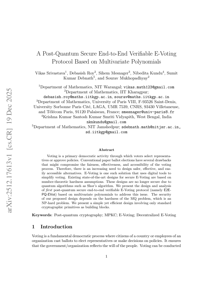 First page