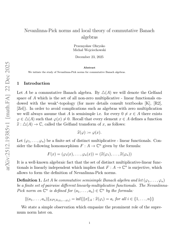 First page