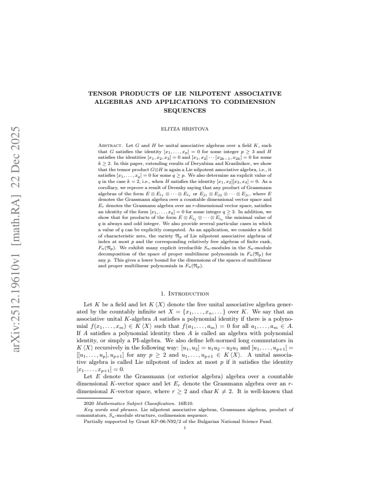 First page