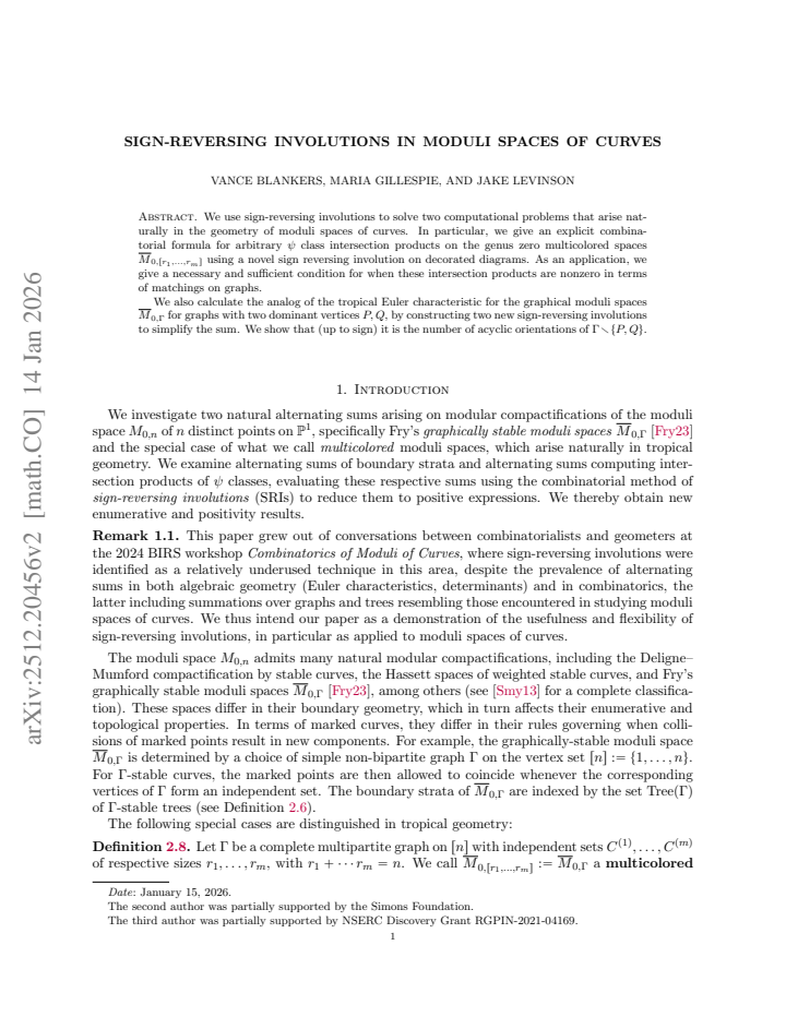 First page