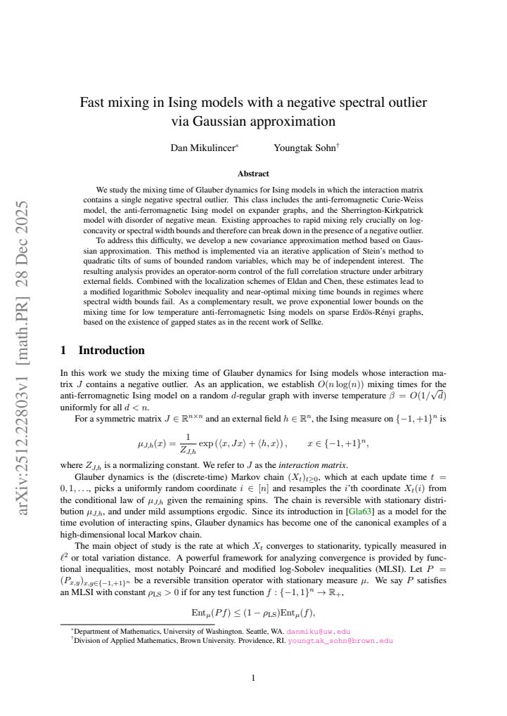First page