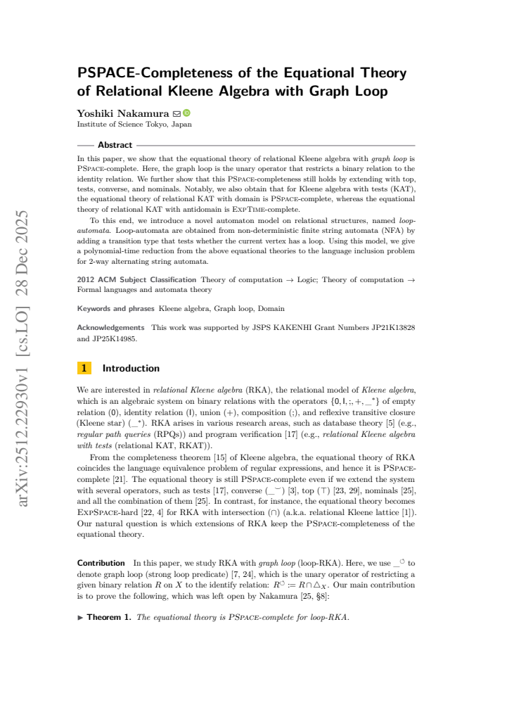First page
