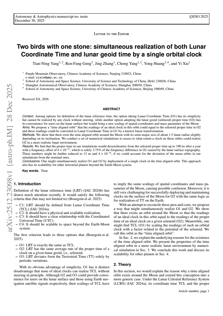 First page