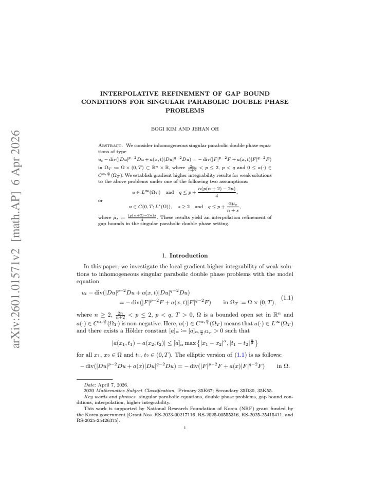 First page