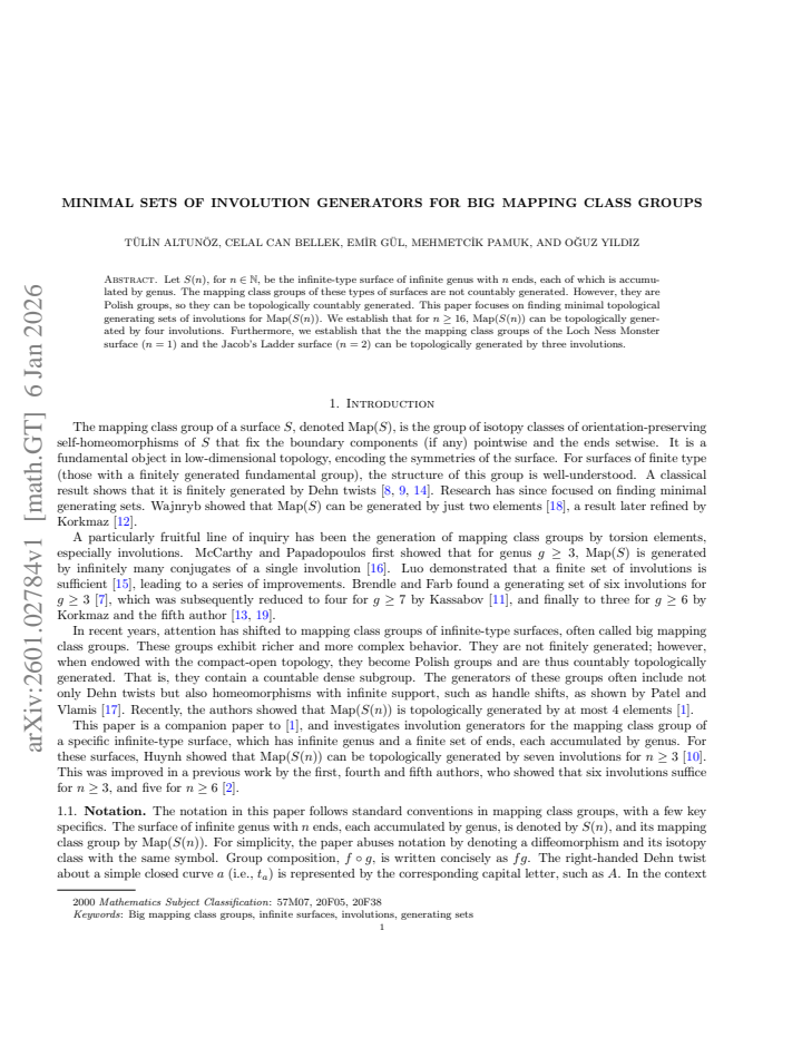 First page