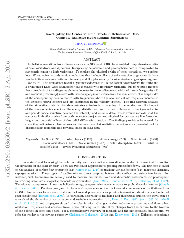 First page