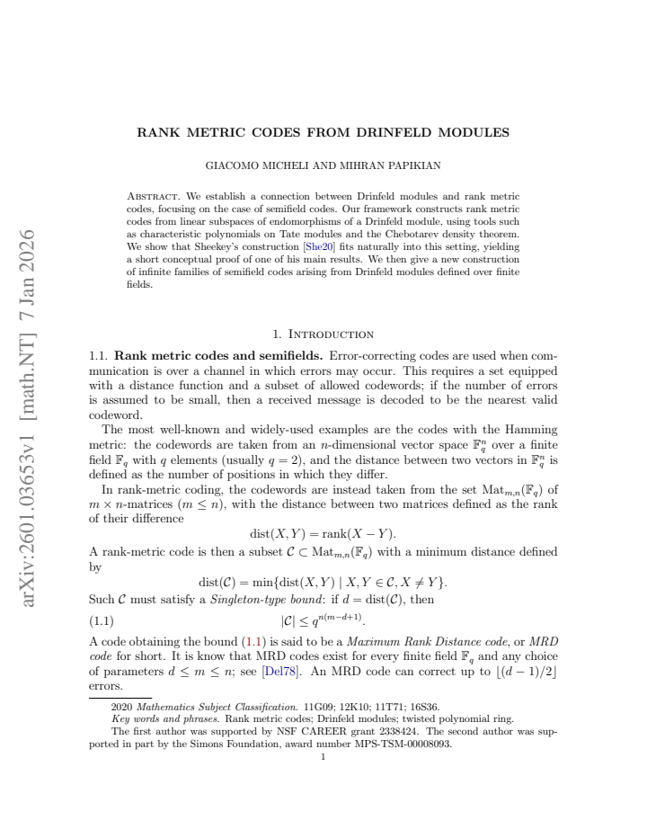 First page