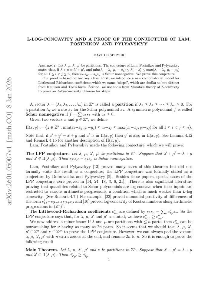 First page
