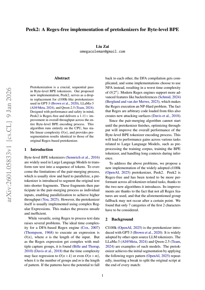 First page