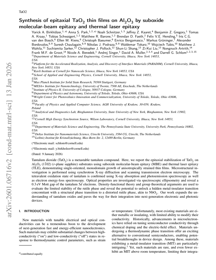 First page