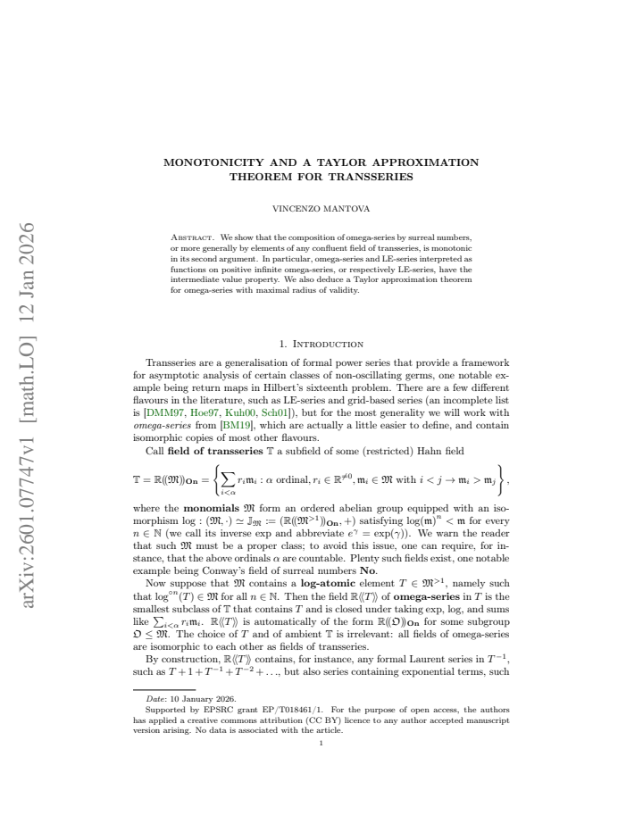 First page