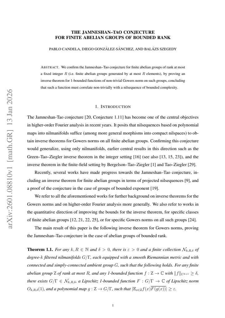 First page