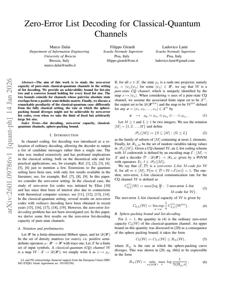 First page