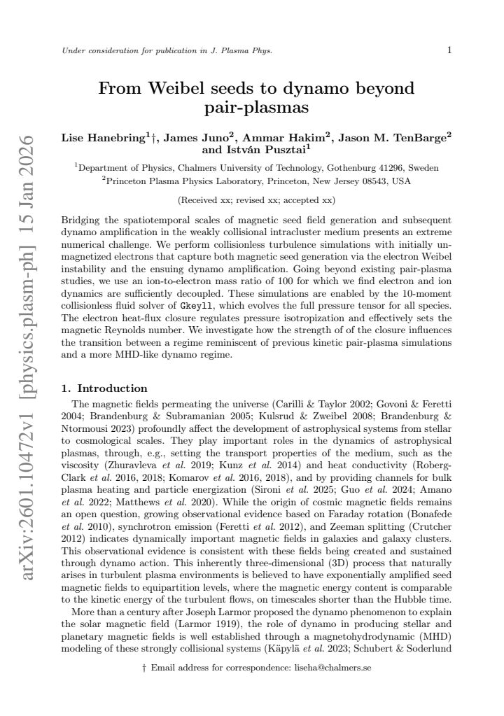 First page