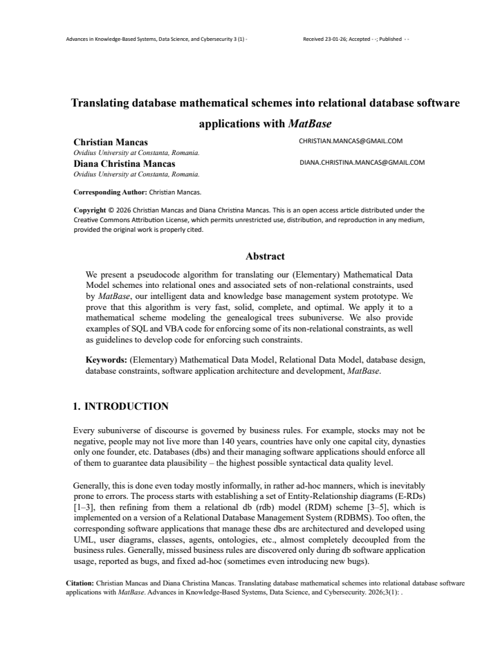 First page