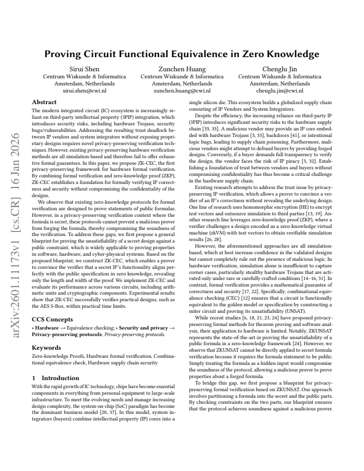 First page