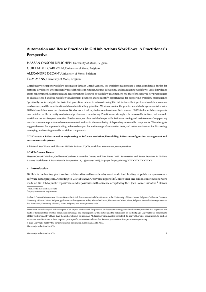 First page