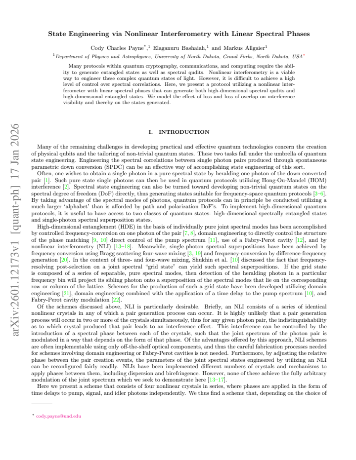 First page