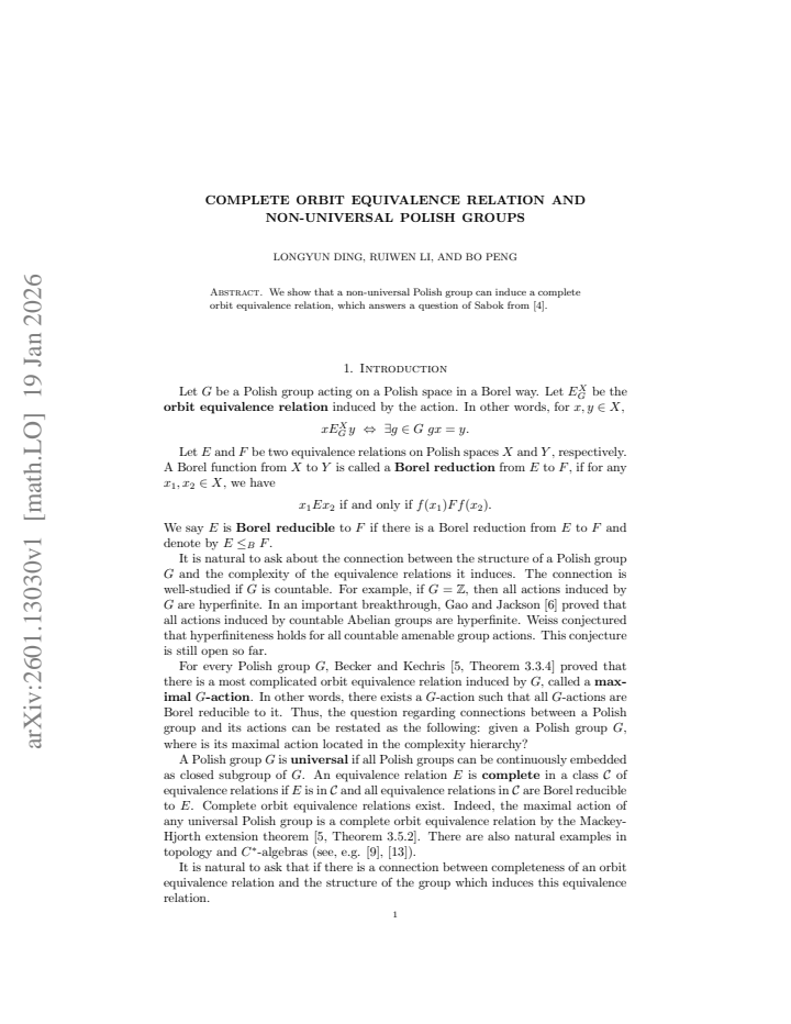 First page