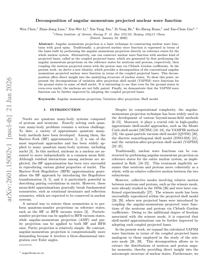 First page
