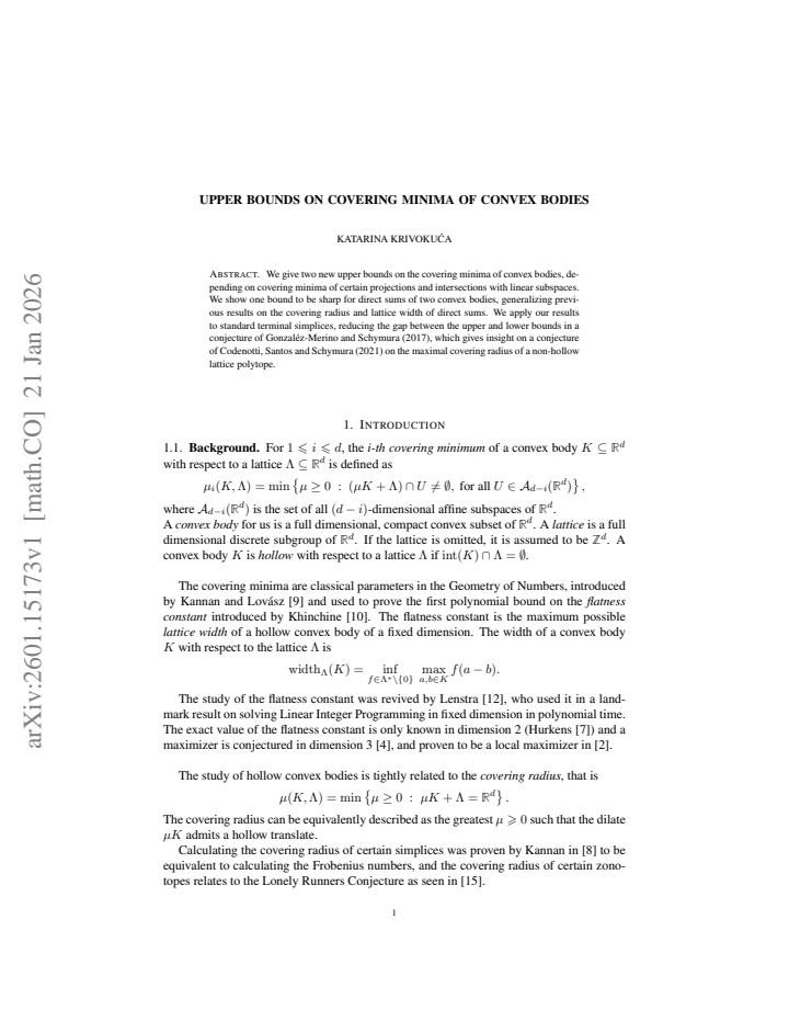 First page