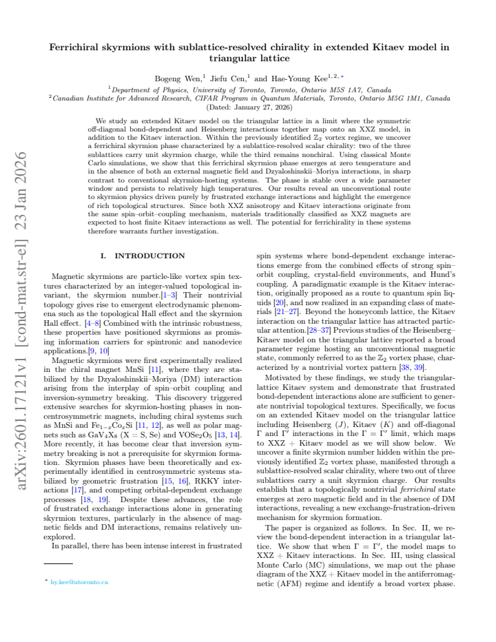 First page