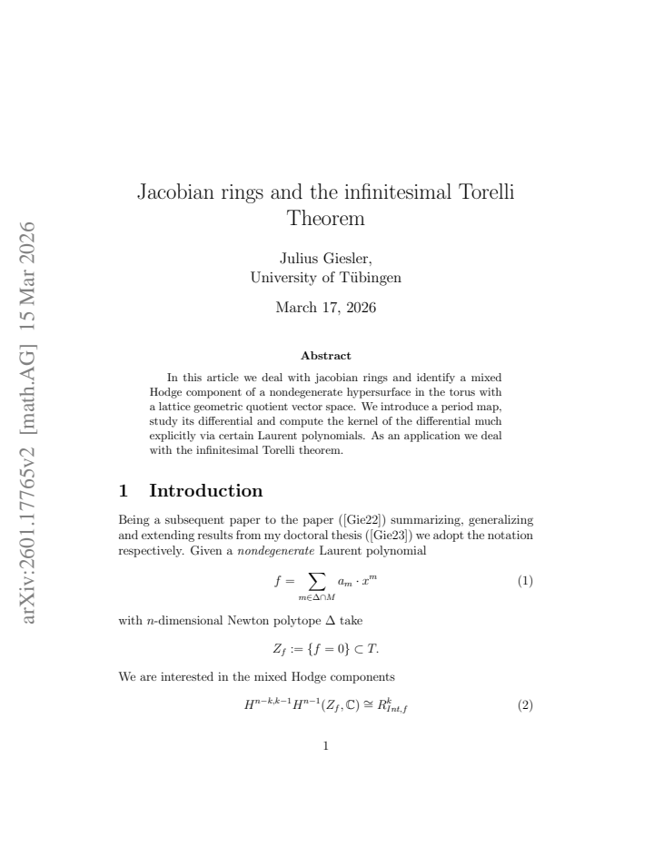 First page