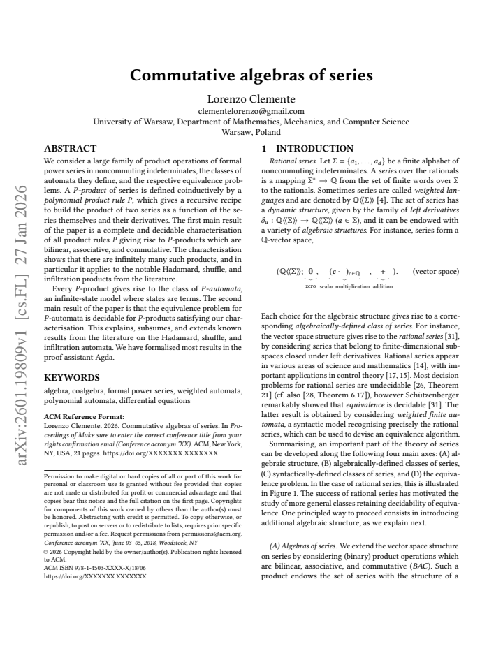 First page
