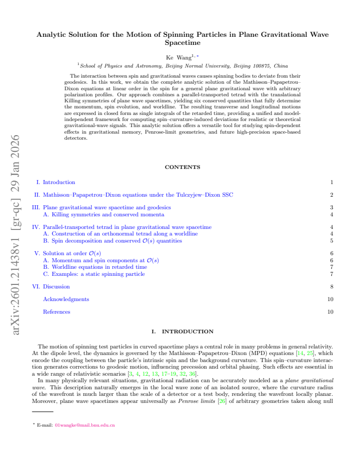 First page