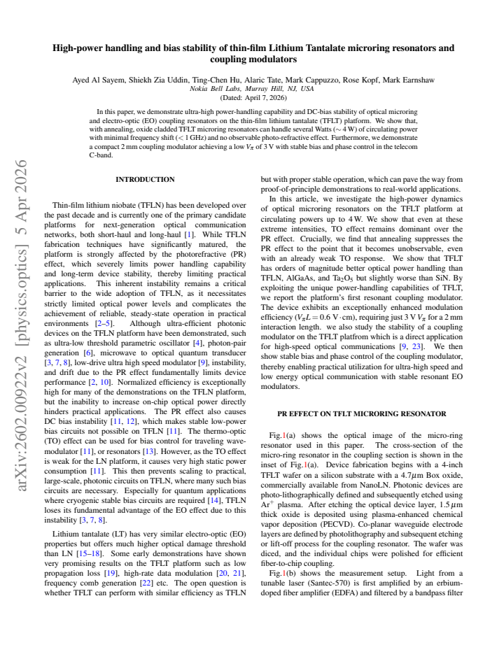 First page