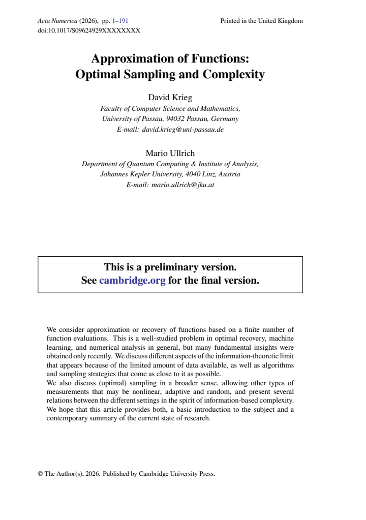 First page