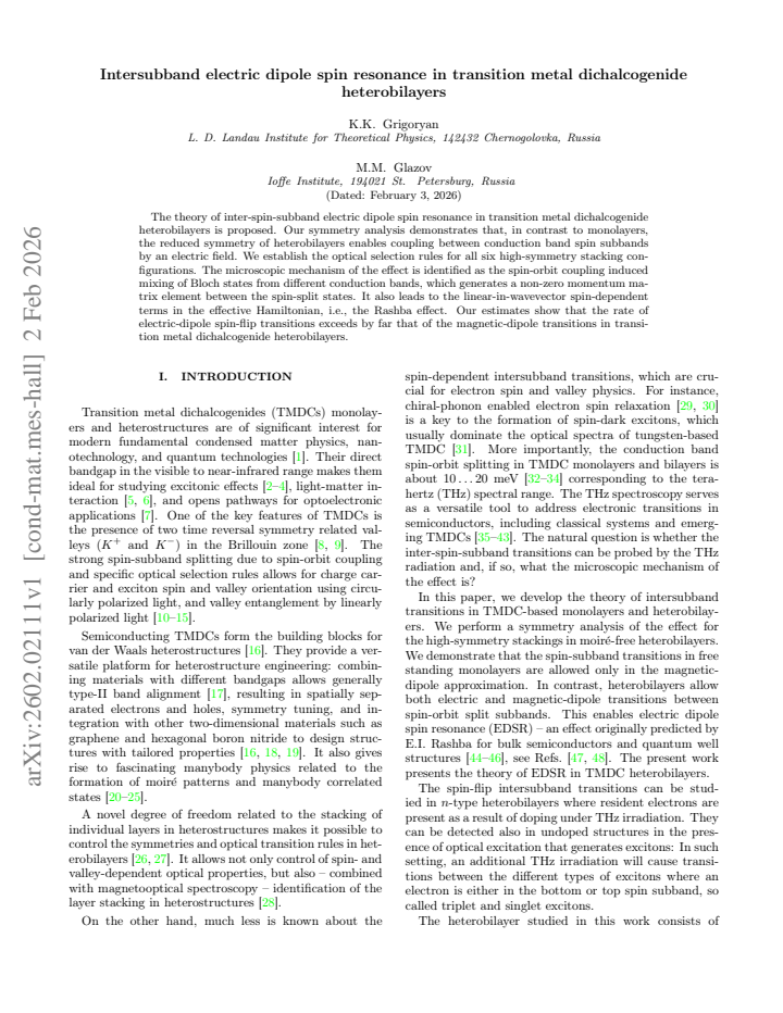 First page