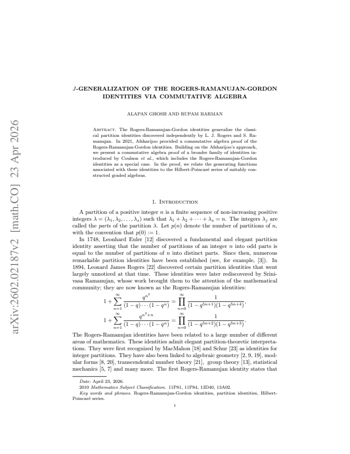 First page