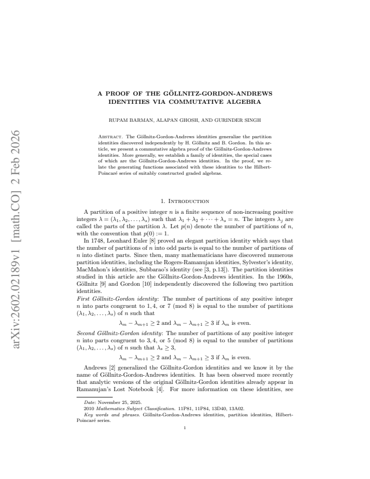 First page