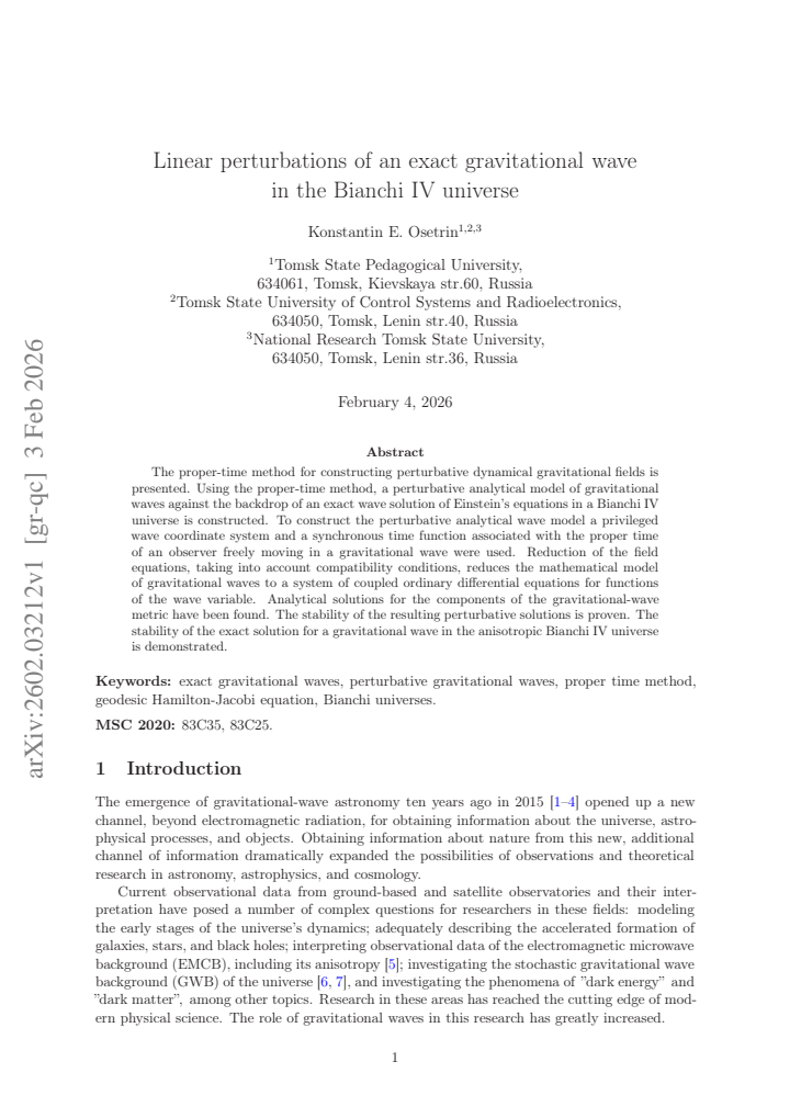 First page