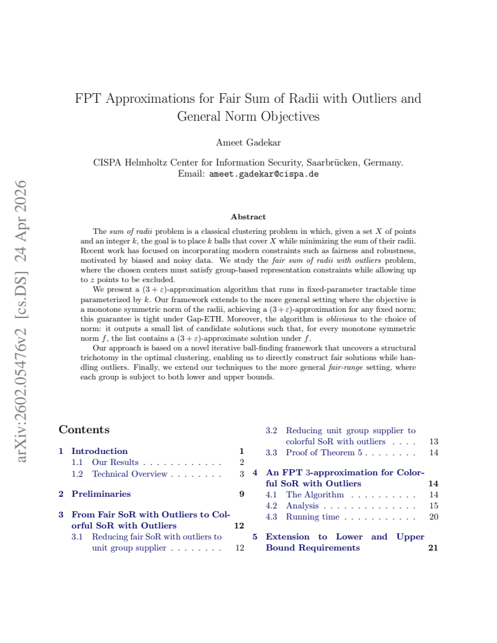 First page