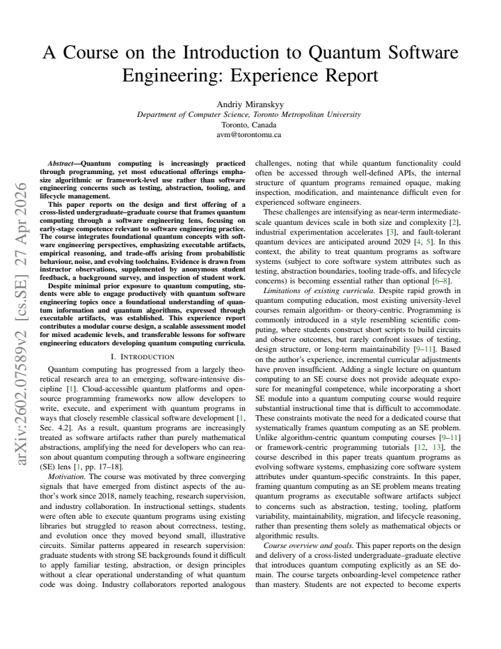 First page