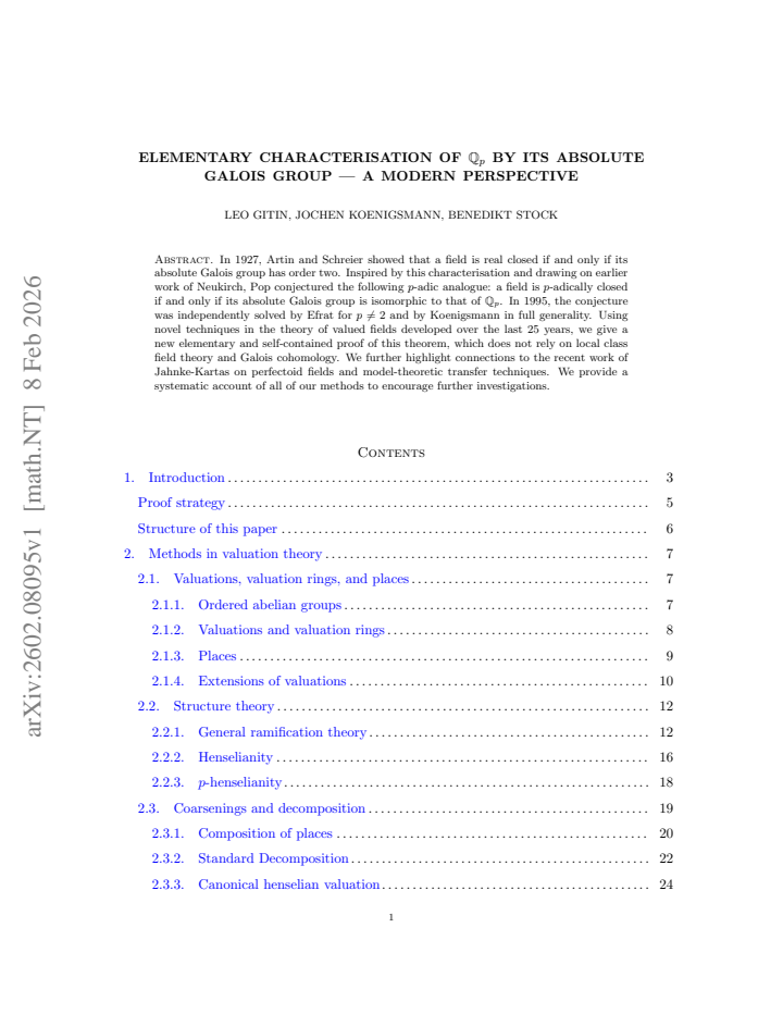 First page